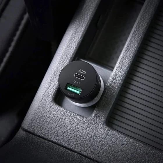 شارژر فندکی 2 پورت 25 وات آکی مدل Aukey 2 Port USB-C Car Charger CC-Y9 — تصویر ۷