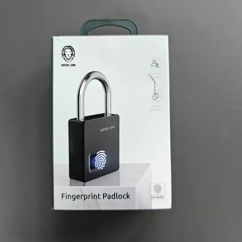 قفل اثرانگشتی گرین لیون مدل Green lion GNMINIFPPDLK fingerprint padlock — تصویر ۳