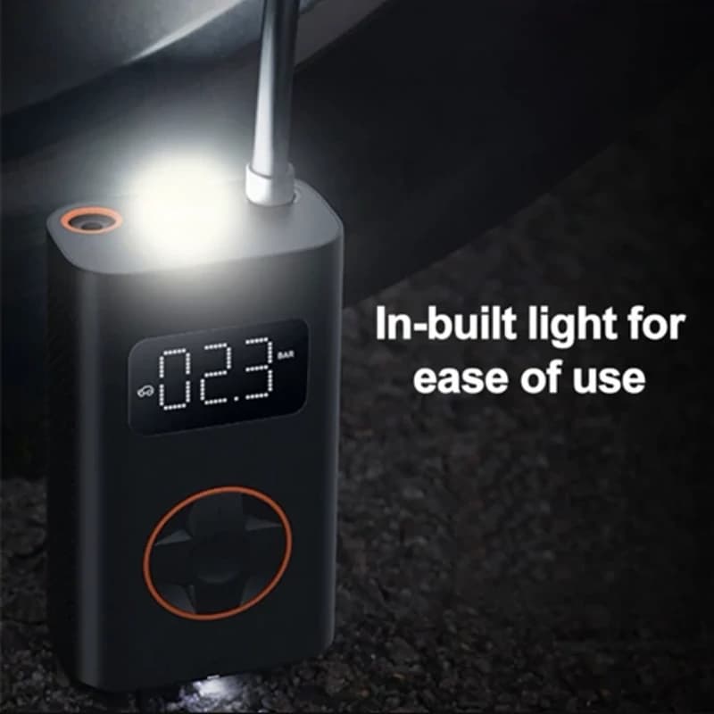 پمپ باد قابل حمل شیائومی QICYCLE Electric Air lnflator N2 مدل QJCQBN2 — تصویر ۵