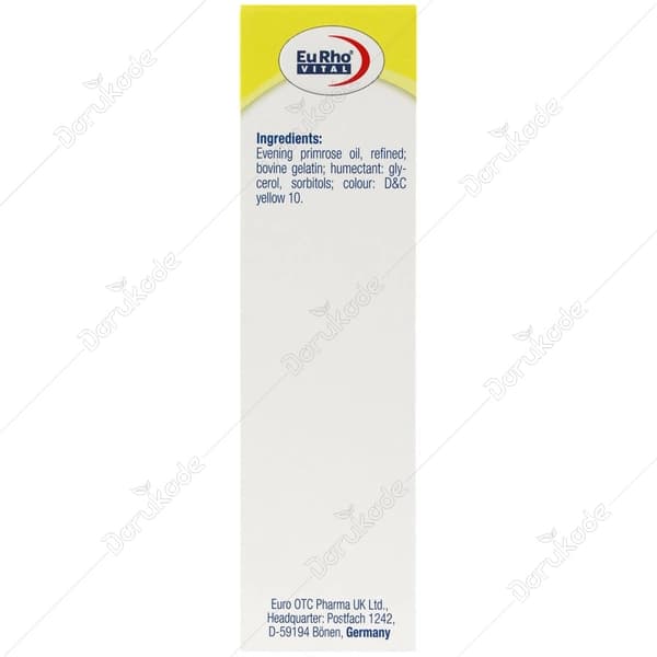 ایوینینگ پرایم رز اویل 1000 میلی گرم/Eurho Vital Evening Primrose Oil 1000 mg — تصویر ۴