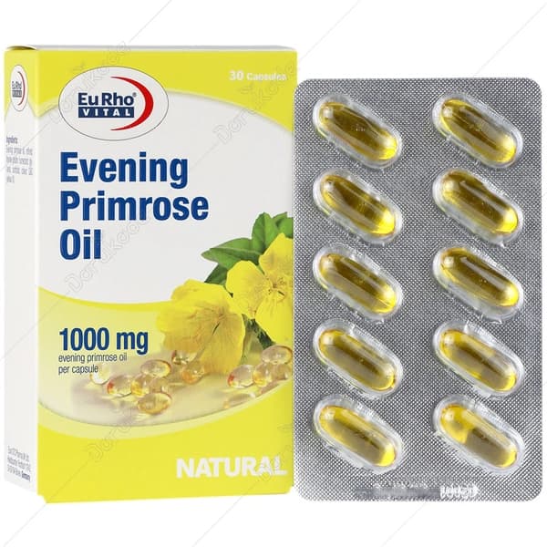 ایوینینگ پرایم رز اویل 1000 میلی گرم/Eurho Vital Evening Primrose Oil 1000 mg — تصویر ۲