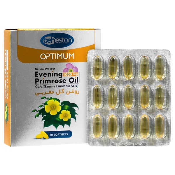 اپتیمم روغن گل مغربی 1000 میلی گرم/Optimum Evening Primrose Oil 1000 mg