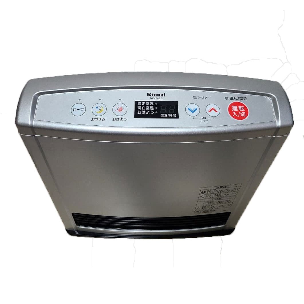 بخاری ژاپنی برقی گازی 2500 وات برند رینای مدل RC-246E کد 108