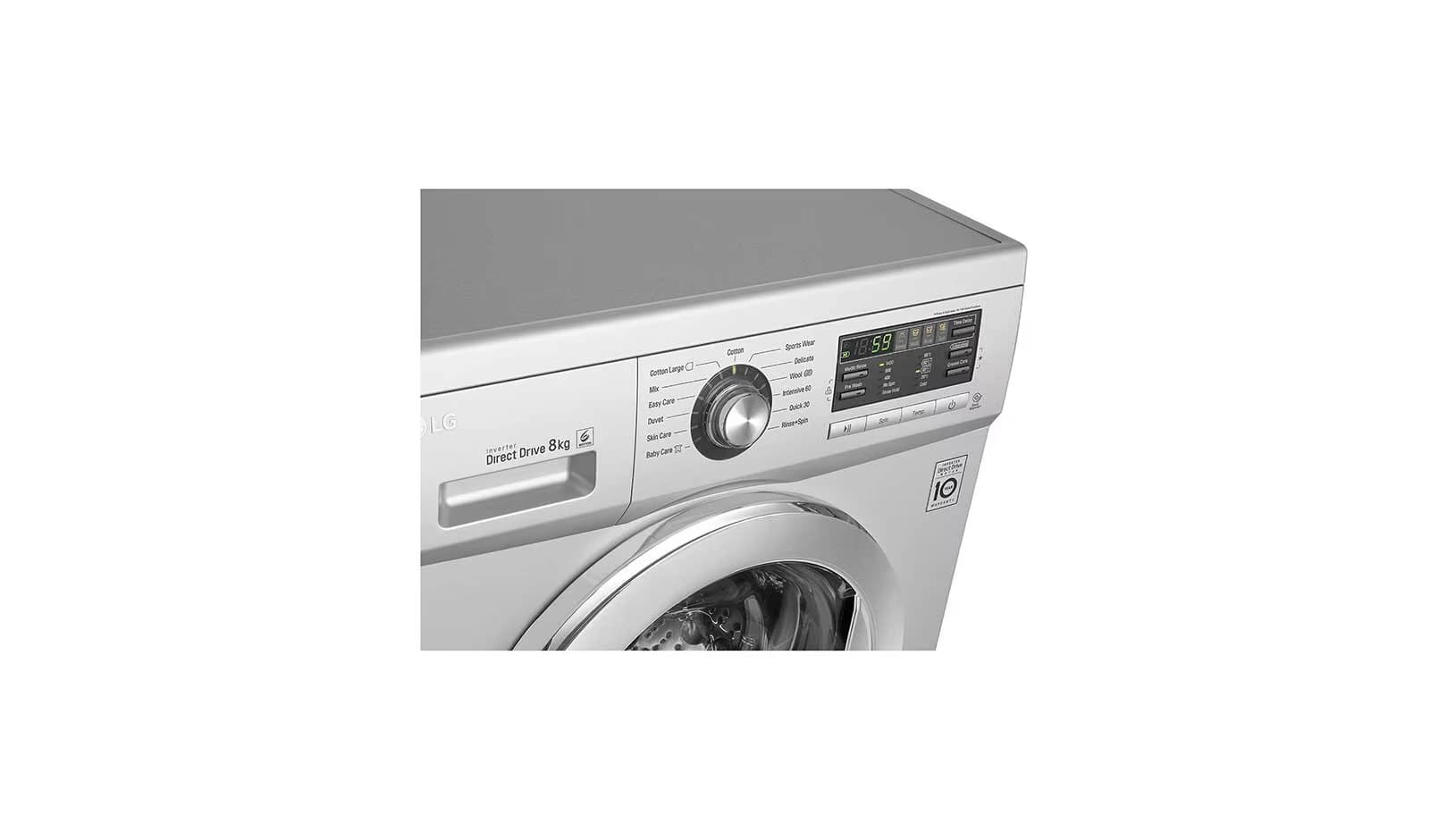 ماشین لباسشویی ال جی 8 کیلویی F1496TDT23 — تصویر ۶