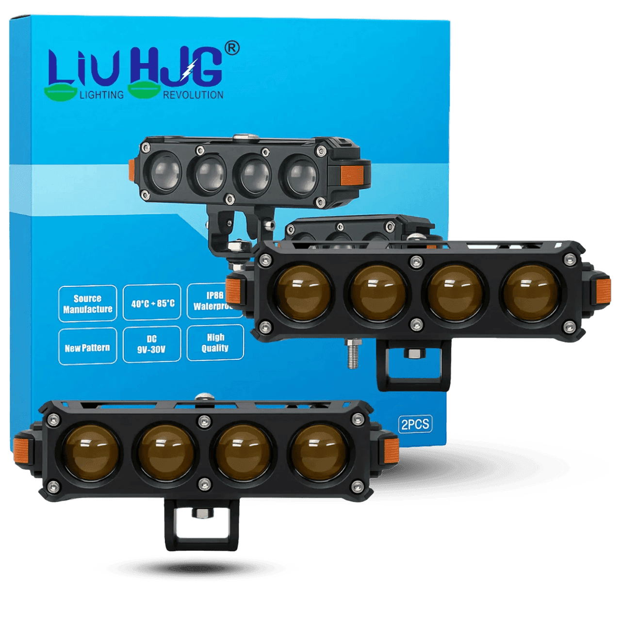 پرژکتور ۴ لنز مدل H_S62 فن دار 4 حالته و دیلایت دار LIUHJG