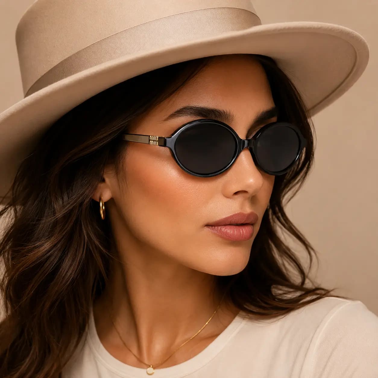 عینک آفتابی مدل MIU MIU مشکی _ کد 4552 — تصویر ۲