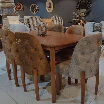 صندلی و میز نهارخوری مدل چستر بوگاتی 4 نفره — تصویر ۲