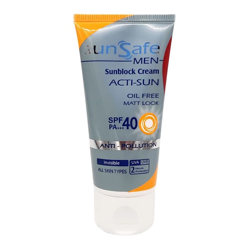 ضد آفتاب فاقد چربی آقایان SPF40 سان سیف