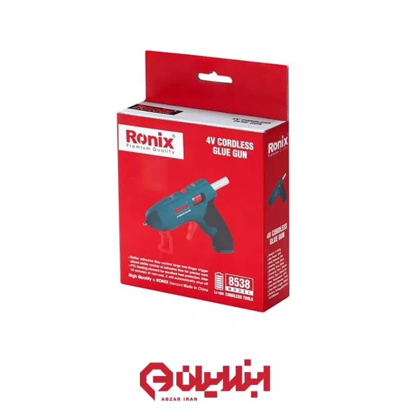 دستگاه چسب حرارتی شارژی رونیکس مدل 8538 — تصویر ۵