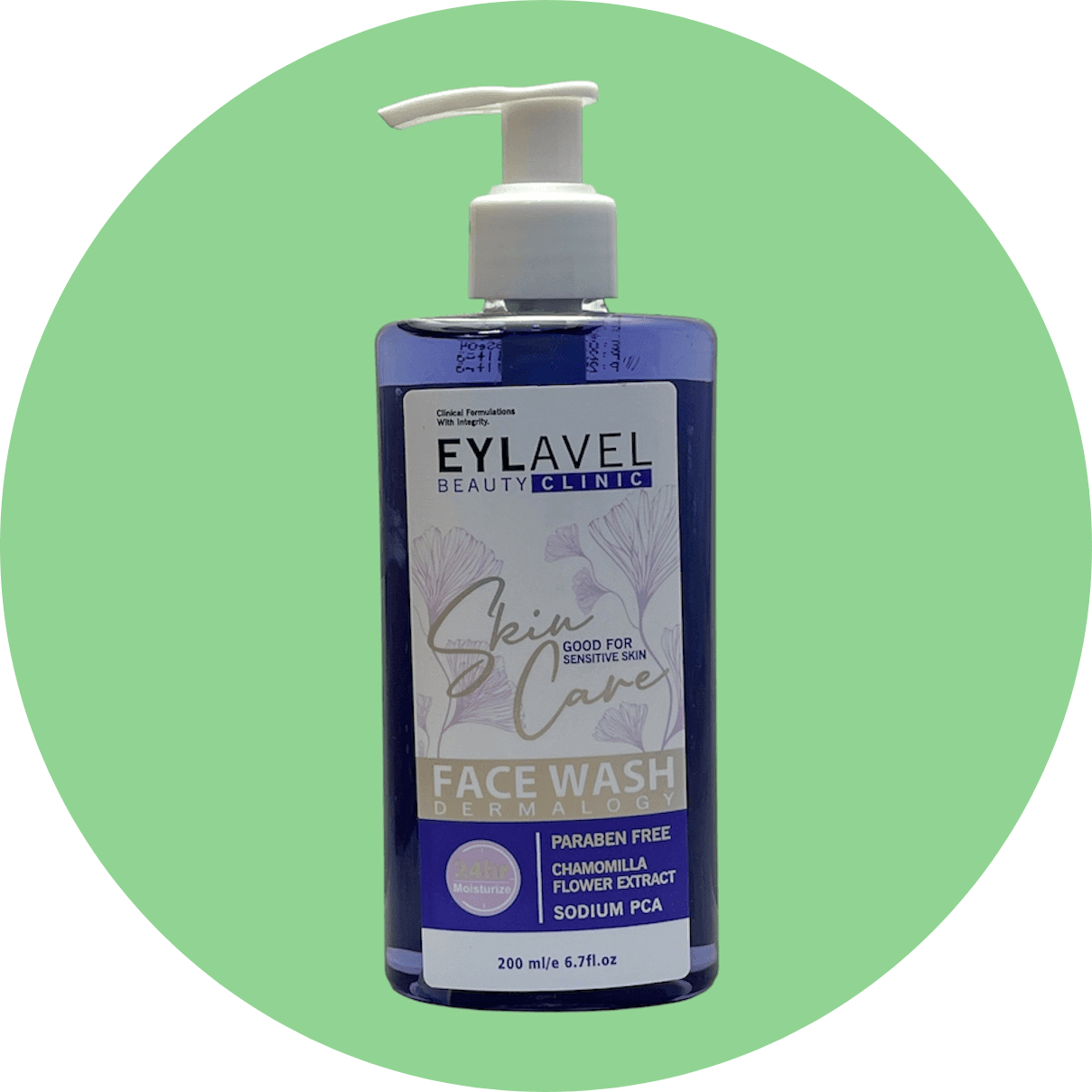 ژل شستشوی پوست حساس ایلاول حجم 200 میل/EYLAVEL Face Wash Cleansing Gel (Sensitive Skin)
