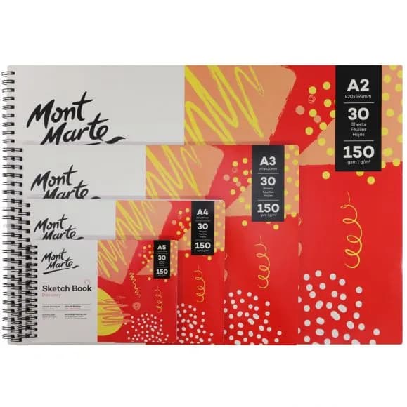 دفتر اسکیس ۱۵۰ گرم مونمارت – 30 برگ – سایز A2 – کد MSB0117 — تصویر ۶