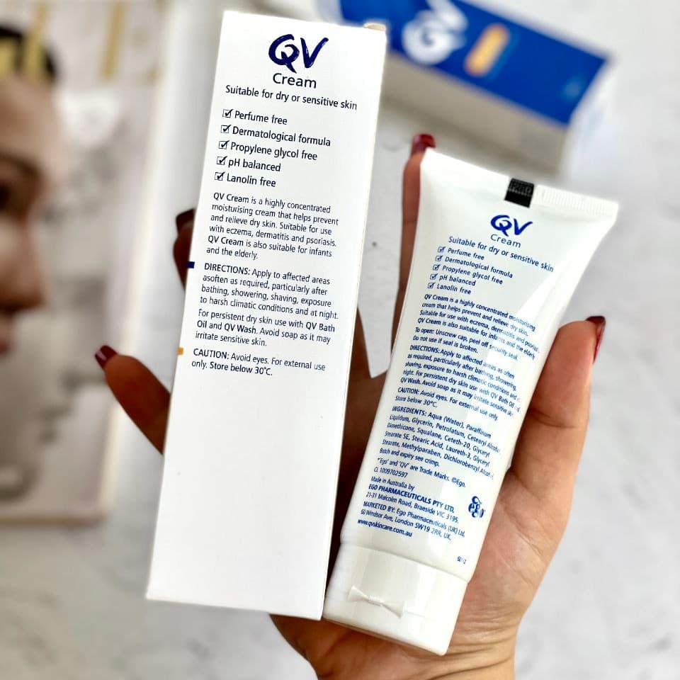 کرم مرطوب کننده کیو ویcream QV کرم تیوپی100گرم — تصویر ۶
