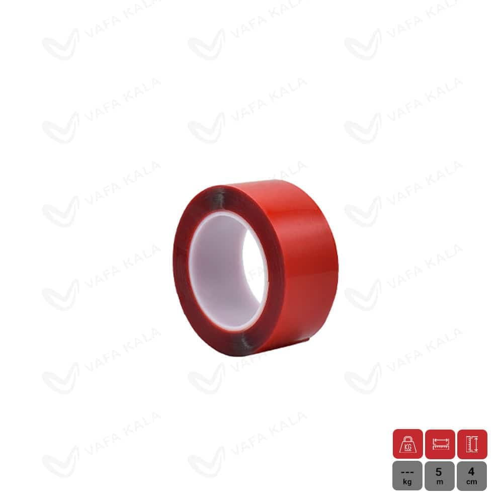 چسب دوطرفه ژله ای نانو شفاف عرض 4 سانت-طول 5 متر