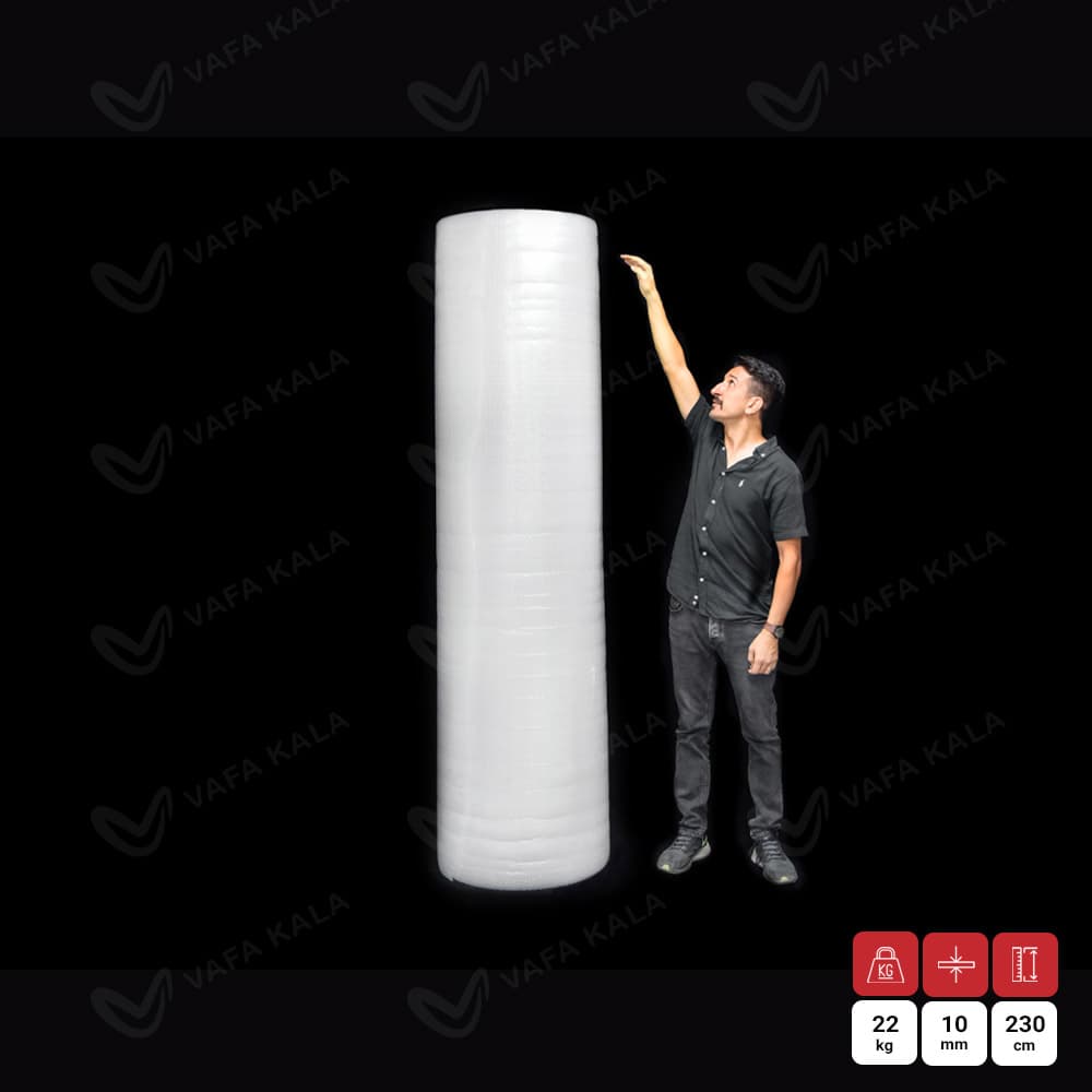 نایلون حبابدار ضربه گیر عرض 230 سانتی متری-100 متری