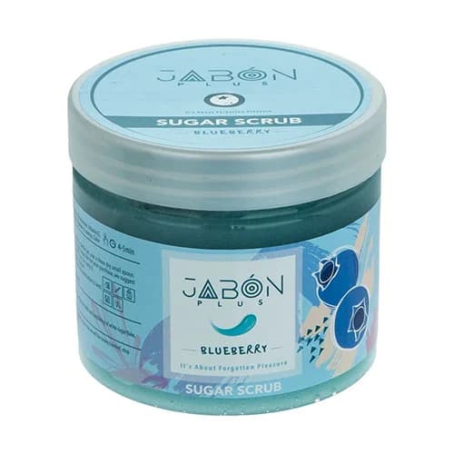 اسکراب شکری پوست ژبن پلاس مدل Blueberry وزن 450 گرم — تصویر ۳