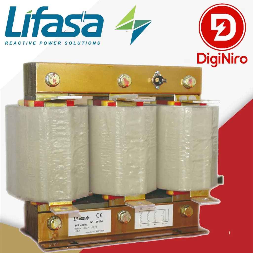 فیلتر هارمونیک 25 کیلووار 7 درصد 400 ولت لیفاسا (LIFASA) مدل INR40257