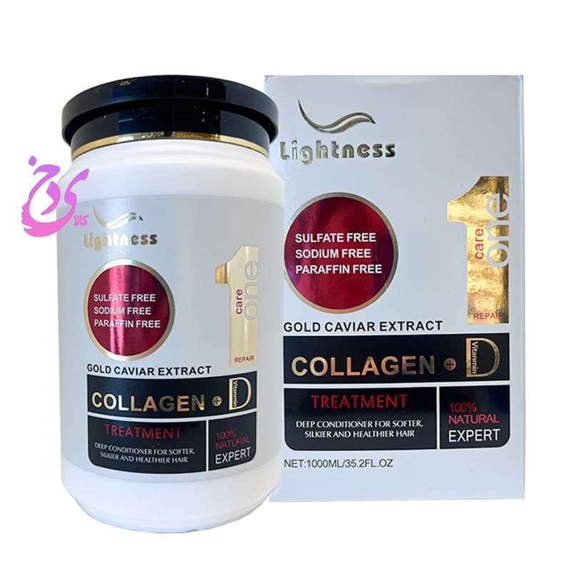 ماسک مو کلاژن لایتنس Lightness Collagen Hair Mask حجم 1000 میلی لیتر