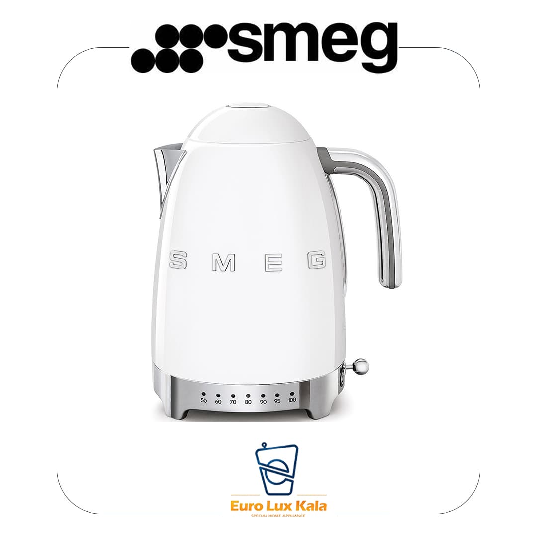 کتری برقی مدرج اسمگ رنگ سفید مدل SMEG KLF04WHEU(سفارش اروپا)