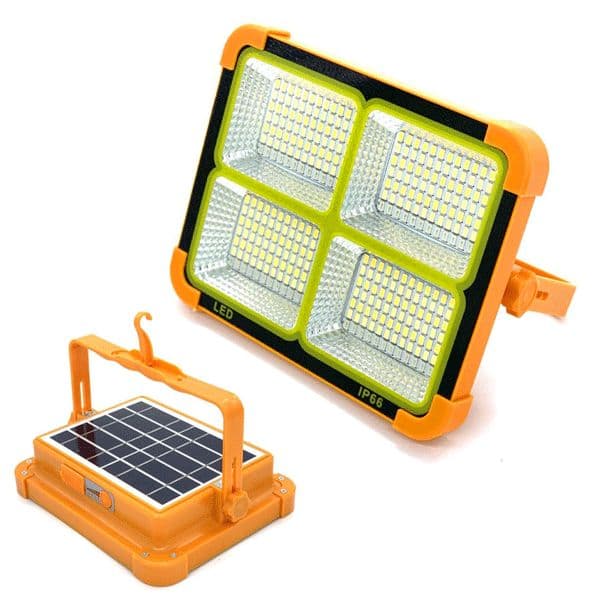پروژکتور شارژی LED خورشیدی 4 حالته با قابلیت پاوربانک — تصویر ۲