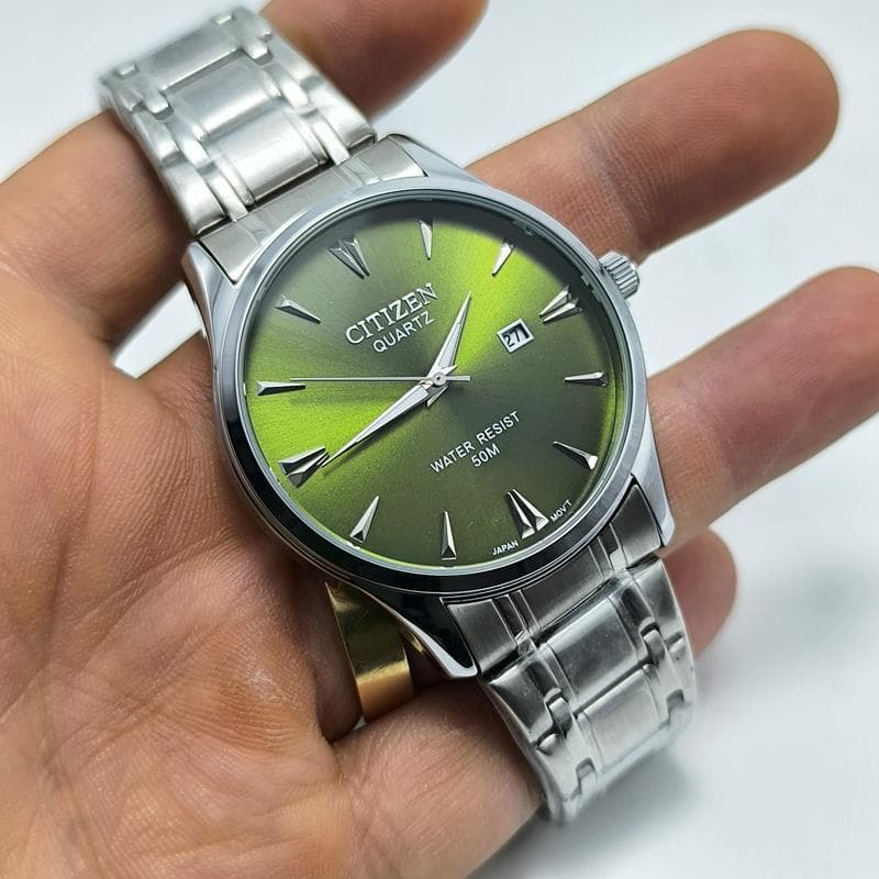 ساعت مردانه سیتیزن تاریخ دار – صفحه سبز – 230401 — تصویر ۷