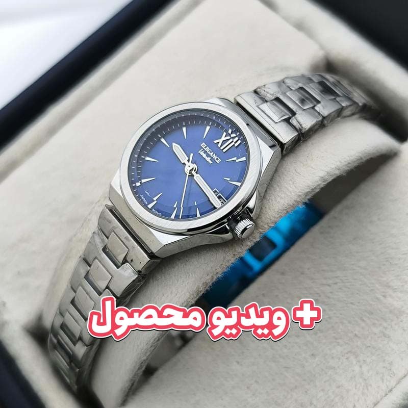 ساعت زنانه الگانس کلاسیک موتور ژاپن – تاریخ دار – کیفیت مستر و ظریف – 229301