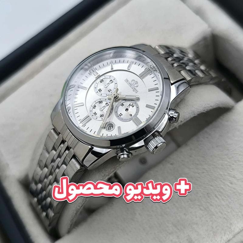 ساعت زنانه الگانس تاریخ دار -طرح سه موتوره – 204301