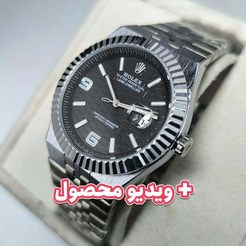 ساعت مردانه رولکس Oyster Perpetual دیت جاست – تاریخ دار – 205601