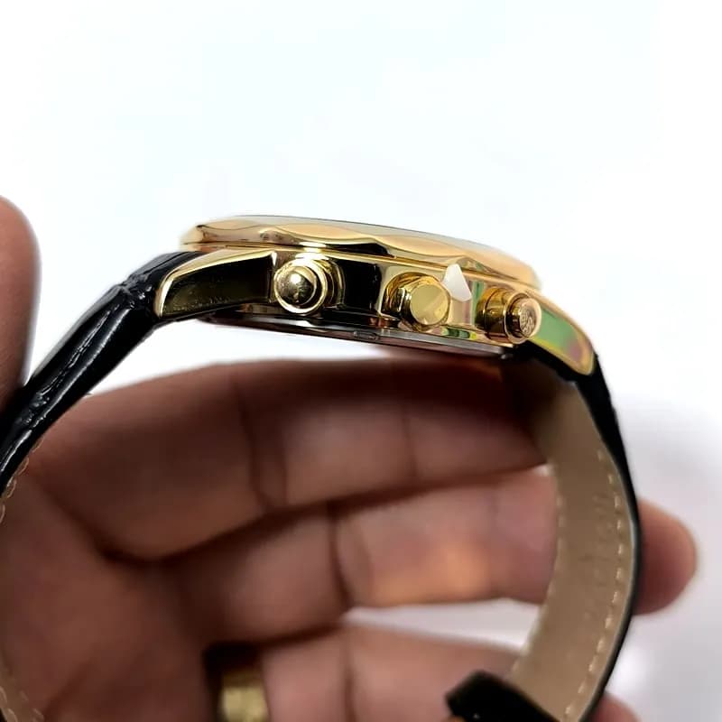 ساعت مردانه رومانسون کرنوگراف بند چرم – تاریخ دار – سه موتور فعال – 212301 — تصویر ۶
