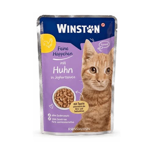پوچ گربه وینستون مرغ در سس ماست Winston وزن 100 گرم — تصویر ۲