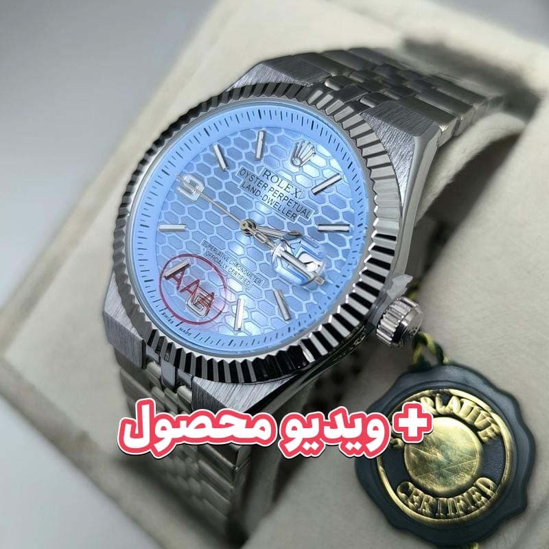 ساعت مردانه رولکس Oyster Perpetual دیت جاست – تاریخ دار – 205701