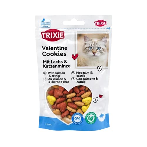 تشویقی گربه تریکسی ویتامینی ماهی سالمون و کتنیپ Trixie وزن 50 گرم — تصویر ۲