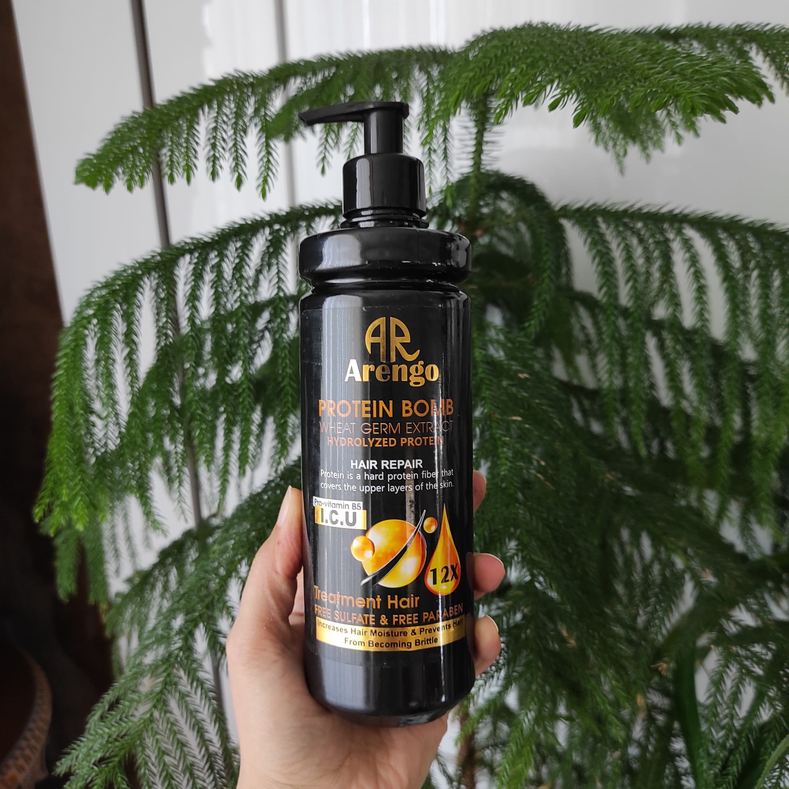 ماسک موی داخل حمام آرنگو Arengo , protein Bombحجم 500 میلی