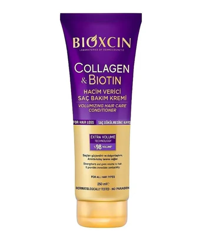 ماسک موی تیوپی بیوکسین BIOXCIN مدل Collagen & Biotin حجم ۲۵۰ میلیلیتر