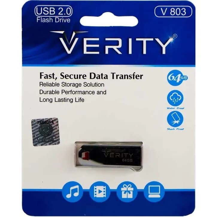 فلش مموری وریتی V 803 USB 2 ظرفیت 64 گیگابایت