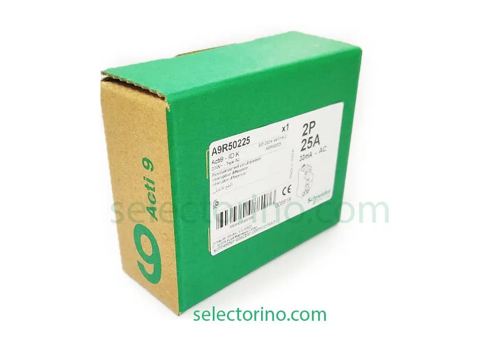 محافظ جان تکفاز 25 آمپر اشنایدر 30 میلی آمپر کد A9R50225 — تصویر ۴