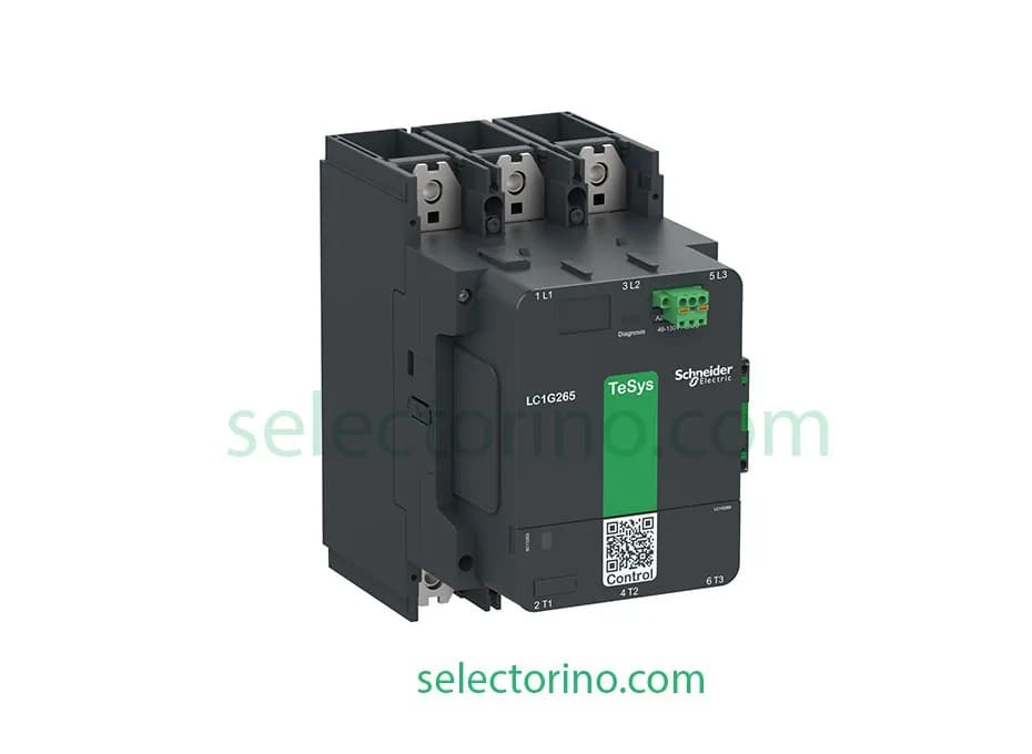 کنتاکتور اشنایدر 500 آمپر 100 تا 250 ولت AC/DC کد LC1G500KUEN