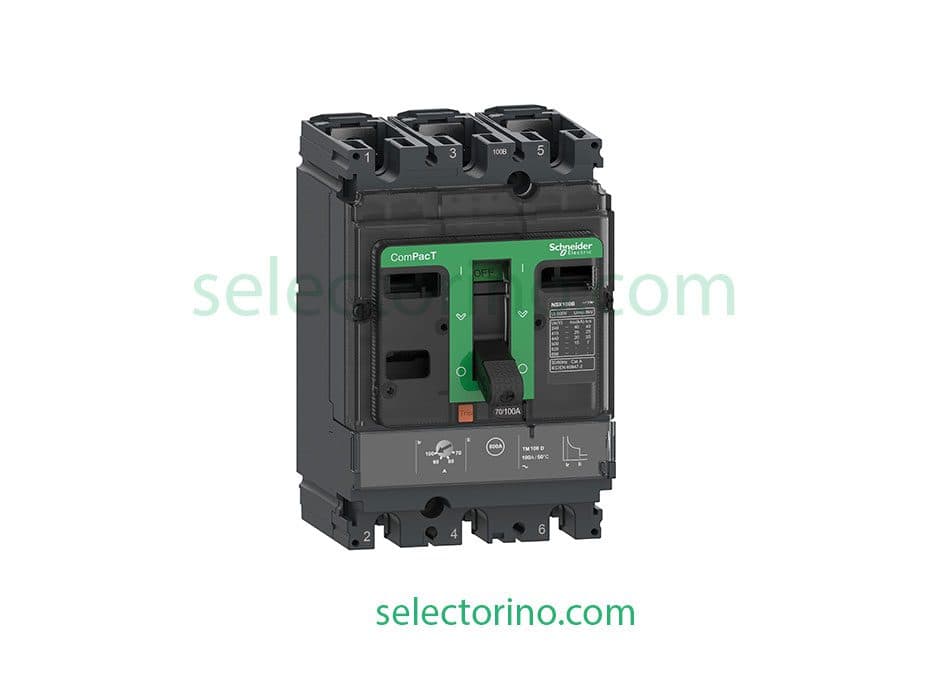کلید اتوماتیک 3 پل قابل تنظیم LV429557(11-16) قدرت قطع 25KA اشنایدر C10B3TM016C