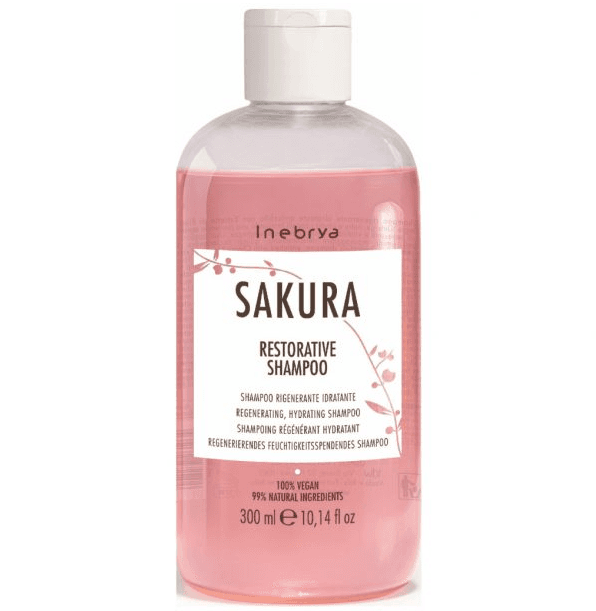 شامپو بازسازی کننده و مرطوب کننده ساکورا اینبریا INEBRYA SAKURA RESTORATIVE SHAMPOO