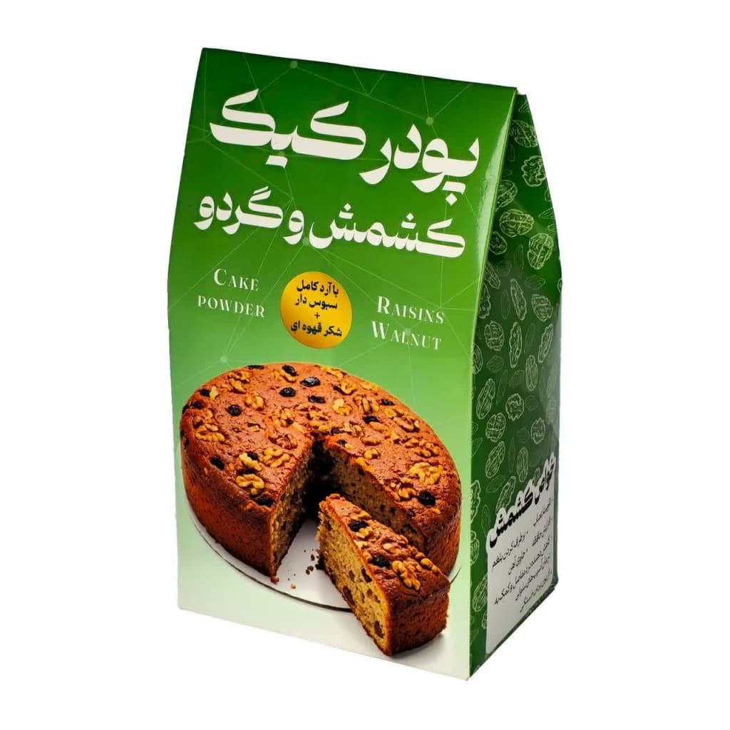 پودر کیک کشمش و گردو نیکا (450 گرم) — تصویر ۲