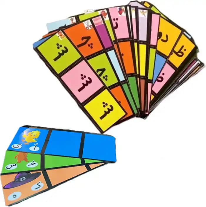 فلش کارت حروف الفبا، کارت ترکیب نشانه ها و فلش کارت تصاویر