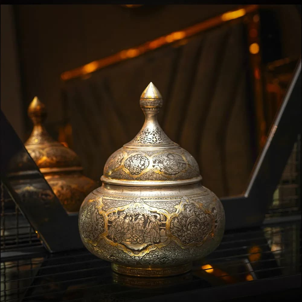 قندان بزرگ قلمزنی