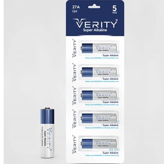 باتری ریموت کنترل Verity Super Alkaline 12V 27A بسته 5 عددی