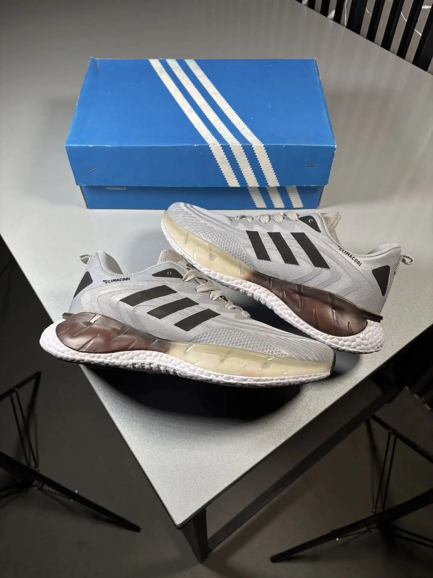 کتونی ادیداس مدل کلیماکول climacool / رنگ طوسی مشکی / کد 99552 — تصویر ۲