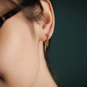 گوشواره طلا مخروط — تصویر ۲