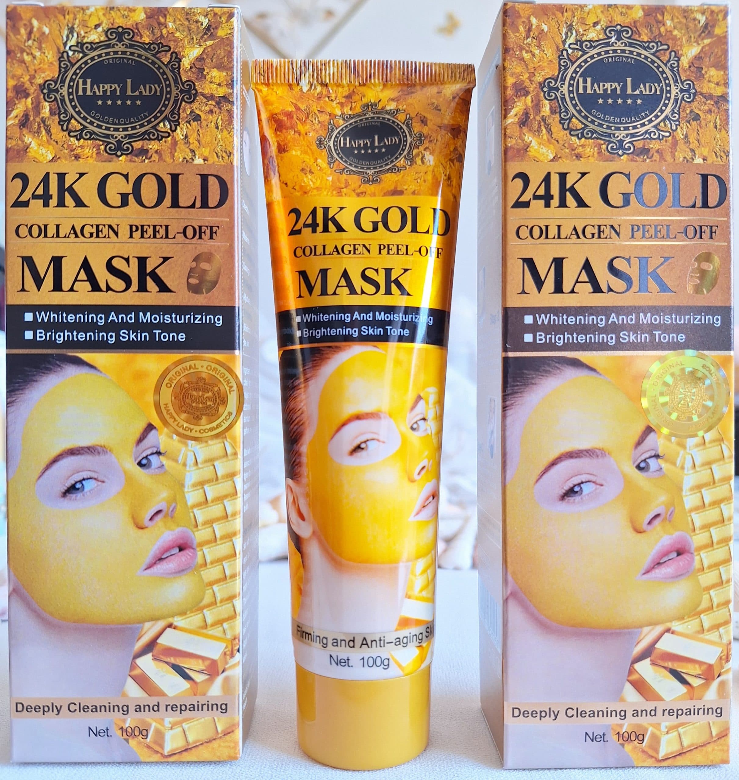ماسک طلا24K GOLD_برند هپی لیدیHAPPY LADY_اورجینال — تصویر ۵
