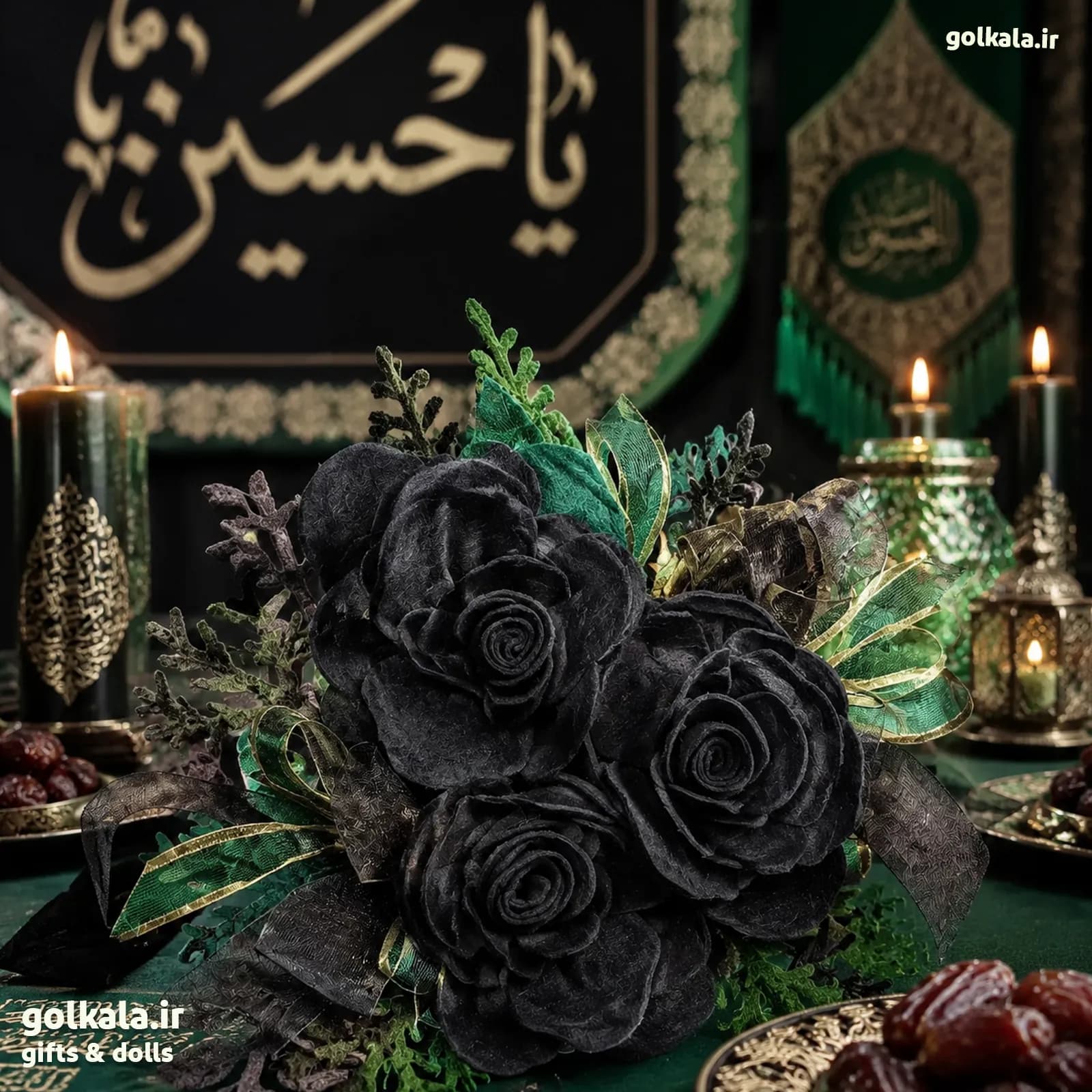 دسته گل رز نمدی دکوراتیو (سایز ۱۵ سانتیمتر – چندمنظوره در رنگهای متنوع)