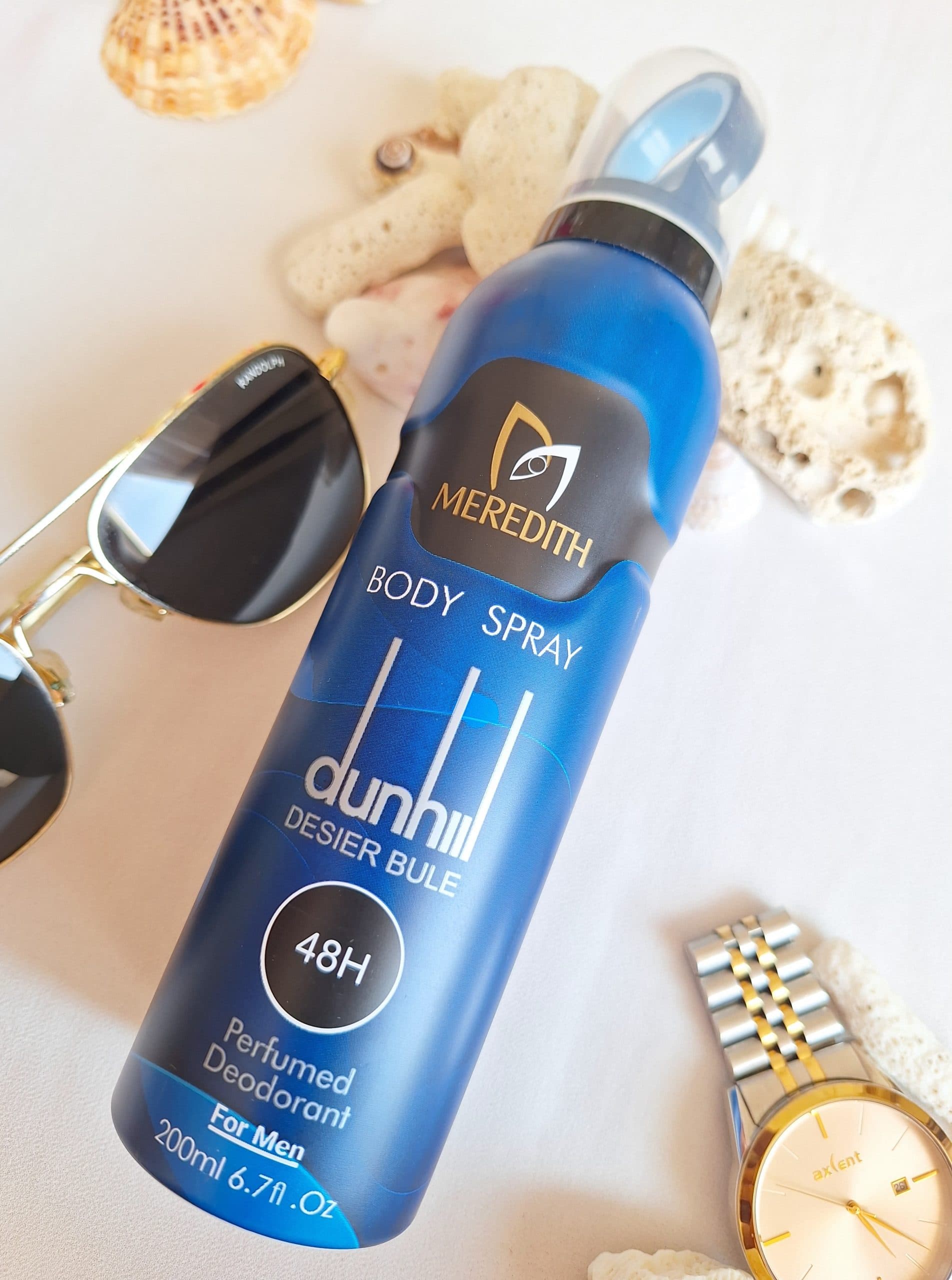 اسپری ضد تعریق مردانه مردیت دانهیل دیزایر بلو_MEREDITE_DUNHILl Desire Blue