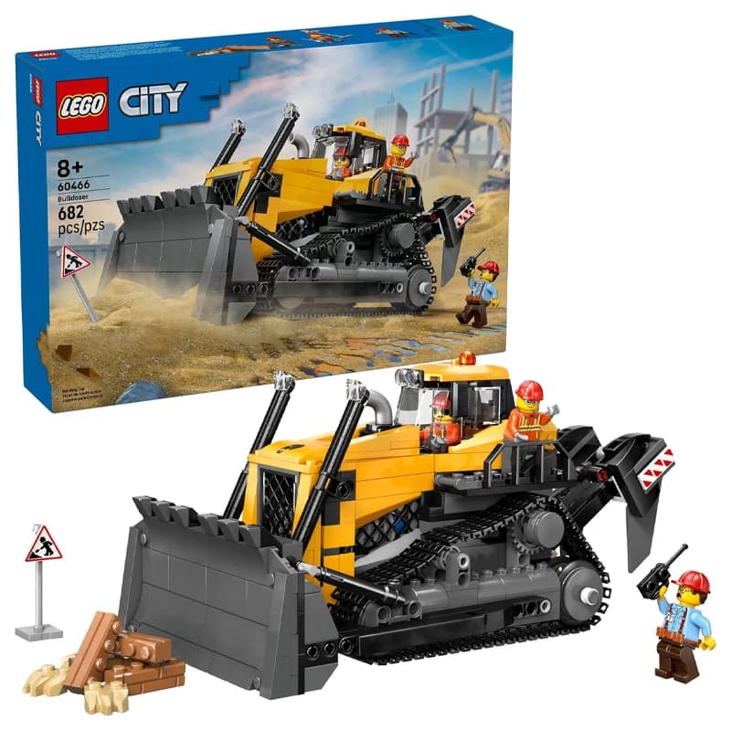 لگو Yellow Bulldozer سری سیتی کد 60466 — تصویر ۲