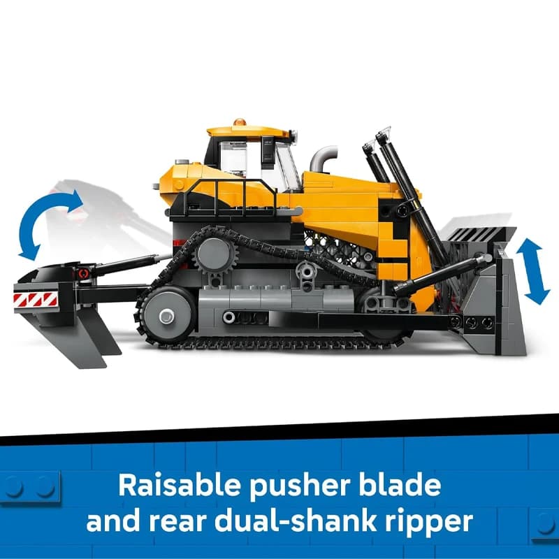 لگو Yellow Bulldozer سری سیتی کد 60466 — تصویر ۴