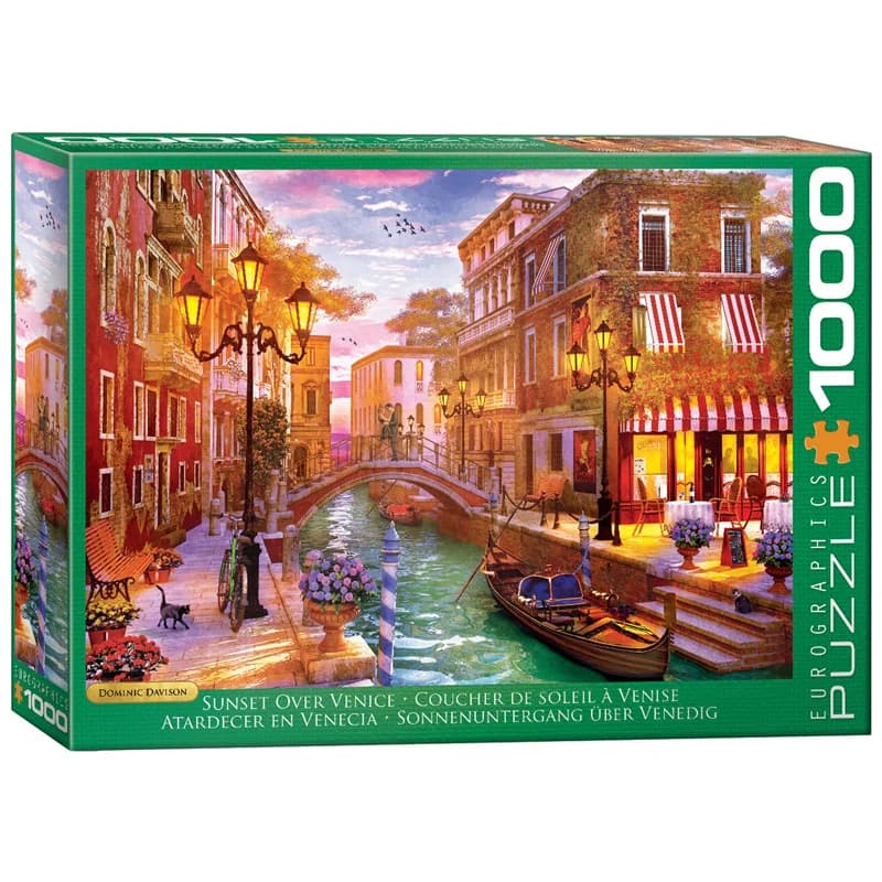 پازل 1000 تکه یوروگرافیک طرح Sunset over venice کد 5353